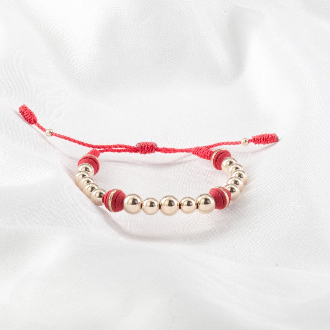 PULSERA BALINERIA 6-7 MM NEOPRENO ANILLO ROJO - Imagen 3